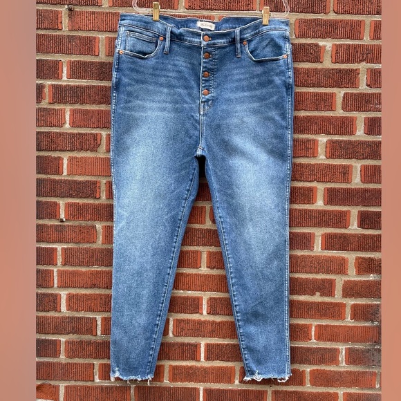 Madewell Tall 10" High-Rise Skinny Jeans Plus Size - Picture 3 of 15
